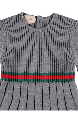 grey wool dress GUCCI KIDS | 787050XKD511127